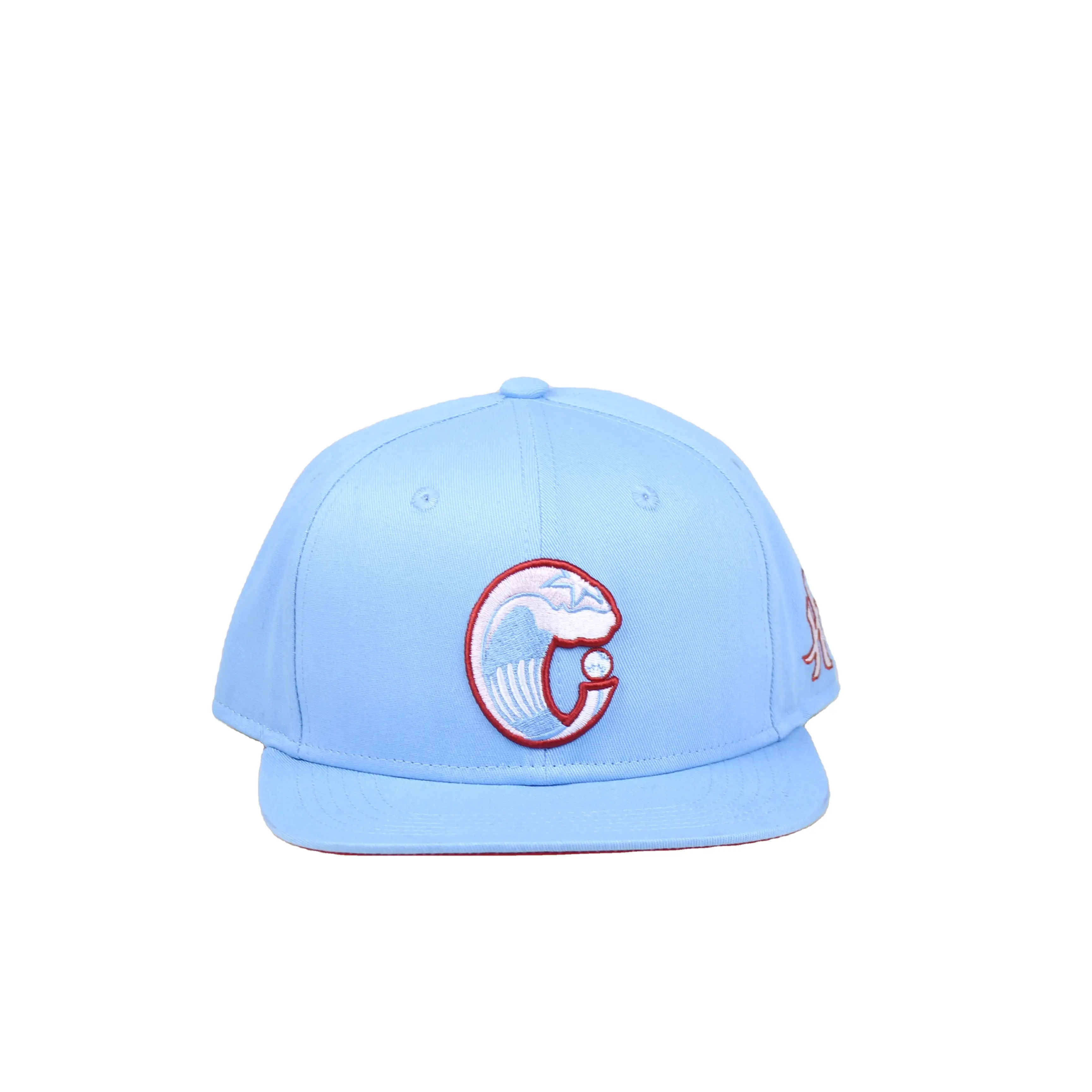 Snapback Cap angepasst Hut Stickerei Patch Himmelblau 6 Panel klassische Sport kappe