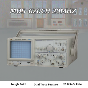 ออสซิลโลสโคปแบบอนาล็อก NICE-POWER MOS-620CH 20MHz 1mA/div 8 บิต 20 MSa/s พร้อมฟังก์ชัน Dual Trace และมัลติมิเตอร์ - Product Image 2