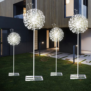 Điêu Khắc Bồ Công Anh Bằng Thép Không Gỉ Tùy Chỉnh Cho Khu Dân Cư Vườn Công Viên Có Thể Phát Sáng Trang Trí - Product Image 1