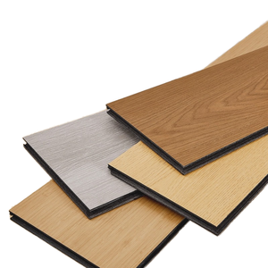 Décoration d'hôtel imperméable à l'eau, résistant à l'usure et à la fumée, sol domestique commercial en bois de diamant noir de carbone - Product Image 1