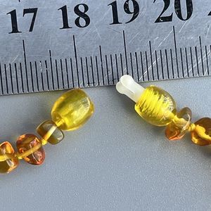 Venta al por mayor de <span class=keywords><strong>collar</strong></span> de cuentas de ámbar natural de 15cm y pulsera personalizada para bebé - Product Image 6