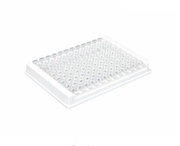 Alpha Plus tissue culture product disposable detachable 8wells*12strips polystyrene clear wells+white frame Elisa plates