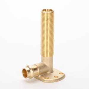 Plomberie Assainissement et Douche Laiton Long Filetage Mâle Mur Plaqué Pressage Coude - Product Image 1