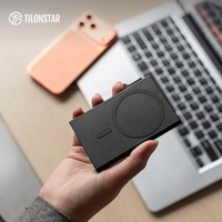 Portefeuille magnétique TC101MG, porte-cartes en aluminium, blocage RFID, portefeuille fin en métal, compatible Magsafe pour téléphone