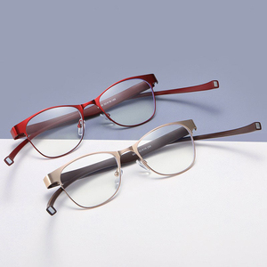 Gafas <span class=keywords><strong>de</strong></span> Lectura Portátiles con Clip para <span class=keywords><strong>el</strong></span> Cuello, Metálicas, con Protección Anti Luz Azul, Unisex, Cómodas, para Presbicia, con Montura Plegable - Product Image 2