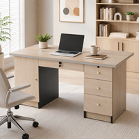 Bureau de direction autonome en bois de 120 cm, durable, moderne et minimaliste, pour poste de travail informatique individuel ou bureau à domicile, vente en gros