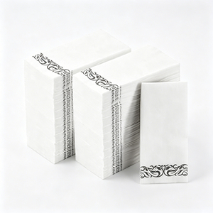 Serviettes <span class=keywords><strong>en</strong></span> <span class=keywords><strong>papier</strong></span> personnalisées imprimées <span class=keywords><strong>en</strong></span> usine, bon marché, de haute qualité, pour la table, la cuisine, l'hôtel, serviettes de table <span class=keywords><strong>en</strong></span> <span class=keywords><strong>papier</strong></span> 2 plis - Product Image 1