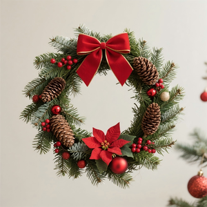 Guirlande <span class=keywords><strong>de</strong></span> Noël YIYU, décoration <span class=keywords><strong>en</strong></span> PVC artificiel, guirlande <span class=keywords><strong>de</strong></span> fête pour les fêtes <span class=keywords><strong>de</strong></span> fin d'année, décorations <span class=keywords><strong>de</strong></span> Noël d'intérieur, ornements - Product Image 1