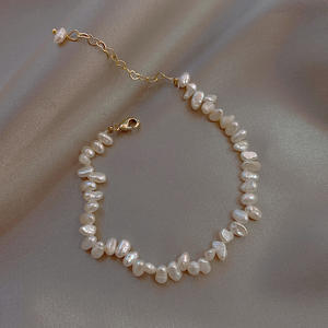 Moda Irregular en forma de arroz perlas reales con cuentas gargantilla collares mujeres lujo Natural barroco perla de agua dulce collar de boda - Product Image 6