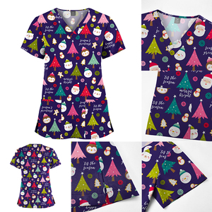 Fabricación <span class=keywords><strong>Nutricionista</strong></span> Uniforme médico Mujeres Scrub Set Scrubs Enfermería Servicio DE SALUD Uniformes para mujeres Medical Scrubs al por mayor - Product Image 2