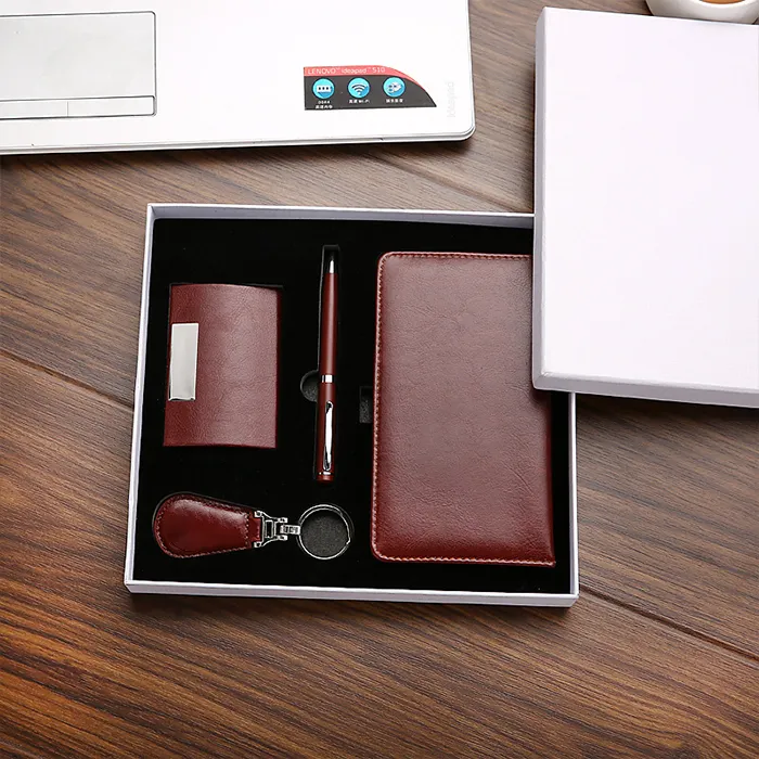 Custom Leather company corporate Business Gift Set for Promotional Gift Set For Men