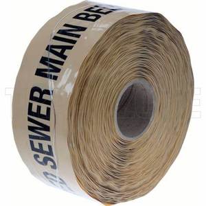Cinta de Advertencia Azul, Amarilla y Verde de 100 mm de Ancho, Cinta de Polietileno para Marcar Riesgos, para Detección de Tuberías de Agua y Cables - Product Image 4
