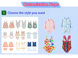 Costume <span class=keywords><strong>da</strong></span> <span class=keywords><strong>Bagno</strong></span> Intero Senza Maniche per Bambine Xinye, Design Personalizzato con Motivi Cartoon, Costume <span class=keywords><strong>da</strong></span> Spiaggia per Bambini - Product Image 2