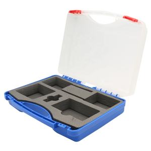 Mallette à outils en plastique bon marché 280*230*82mm grande capacité avec mousse intérieure - Product Image 2