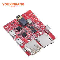 Module amplificateur audio récepteur Bluetooth 4.1 pour voiture 3W, décodage MP3 WAV, prise en charge USB/TF/U-DISK/télécommande IR, rouge