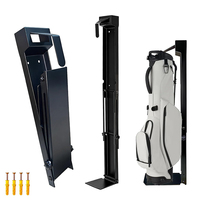 Support mural pliable et réglable en hauteur pour sac, en acier carbone noir mat, robuste, de la marque JH-Mech