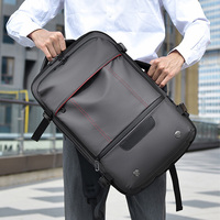 Sac à dos imperméable grande capacité évolutif pour ordinateur portable, unisexe, haut de gamme, pour affaires et voyages, avec fermeture éclair, design minimaliste et tendance