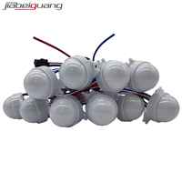 DC12V 30mm diamètre LED Pixel Light,3 pièces LED/pcs SMD 5050 RGB LED WithWS2811 lumière ponctuelle de signal parallèle