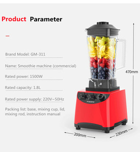 <span class=keywords><strong>Blender</strong></span> gümüş sıcak kırma Crest yüksek hızlı ticari buz çok fonksiyonlu güzellik ile satmak - Product Image 5