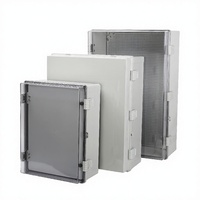 Boîtier de distribution électrique étanche IP67 Wanbo-50 en ABS/PC, modèle M1 à charnières, extérieur, 110V 32A, avec verrouillage multifactoriel, pour câble d'alimentation