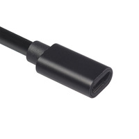 Hochwertiges USB-C Ladekabel 20V 3A TYP C Stecker auf Buchse Kabel Schwarz 1m Typ-C Schnelllade-Verlängerungskabel mit OTG-Unterstützung
