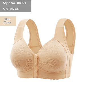 Reggiseno Plus Size da Donna con Chiusura Frontale, Pizzo Floreale, Traspirante, Senza Ferretto, Comodo, Monopezzo, Senza Cuciture, per Allattamento - Product Image 1