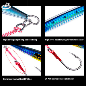 80g di 100g di 150g di 200g di 300g di 350g di pesca in acqua salata pesca verticale che affondano le <span class=keywords><strong>esche</strong></span> di pesca in metallo artificiale - Product Image 3