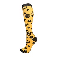 Bas Noël Halloween Compression Chaussettes Unisexe Casual Nylon Élastique Genou Haute Compression Chaussettes Athlétiques