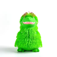Vente en gros OEM - Jouet anti-stress en forme de dinosaure poilu lumineux à LED, en PU, pour adolescents et adultes