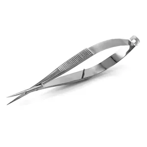 Cuticle Scissors Manicure Nail Scissors High Quality Stainless Steel Curved Blade Spring Manicure Nail Scissors