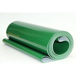 Mesin cetak tahan aus sabuk konveyor <span class=keywords><strong>PVC</strong></span> hijau datar halus - Product Image 1