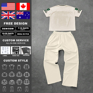 Conjunto de jersey deportivo KingSen con logotipo personalizado, conjunto de 2 piezas estilo vintage para hombre y mujer, venta al por mayor de fábrica - Product Image 2