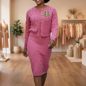 Alpha |   Kapa |   Ensemble 3 pièces rose AKA pour femmes de la sororité Alpha - Product Image 2