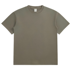 Men's Oversized Cotton T-Shirt Solid Color O-Neck Short Sleeve Washed t shirt Casual Wear Jersey Knitted <b>Plain</b> Design <b>tshirt</b> - Product Image 4
