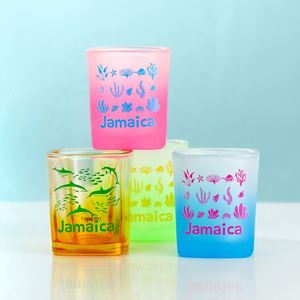 Vasos de Chupito Cuadrados de 2oz/65ml con Degradado de Color Personalizado al por Mayor para Recuerdos Turísticos - Product Image 1