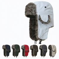 Chapeau d'aviateur unisexe pour l'hiver avec protège-oreilles coupe-vent pour le ski