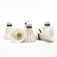 Volant de badminton personnalisable en plumes d'oie de troisième qualité, identique au Victor Master n°3, avec 2 couches de liège naturel, référence BT-N°40