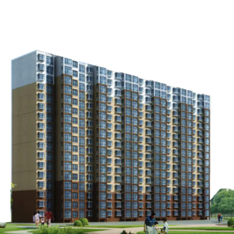 Prefabricated Apartment Building with Structural Steel Frame