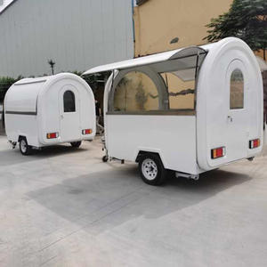 קדימון משאית עגולה מזון נייד רחוב קדימונים למכירה עגלת כלב חם לשימוש מסחרי - Product Image 3