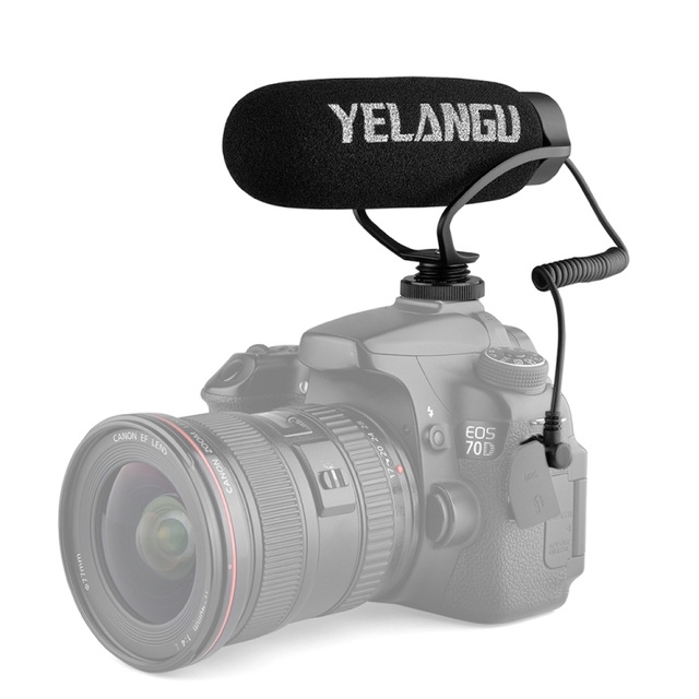 Wholesale YELANGU MIC08 Video Shotgun Microphone With 3.5mm Audio Cable for DSLR & DV Camcorder