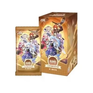 24 boîtes de cartes Shining Soul <span class=keywords><strong>Genshin</strong></span> Impact, cartes d'invocation <span class=keywords><strong>TCG</strong></span>, cartes de combat, jouets, magasin de jeux d'anime, streaming en direct, vente en gros - Product Image 5