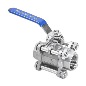 Làm sạch ống thép không gỉ cho nước 316L van bi Hướng dẫn sử dụng OEM 1PC 2PC 3PC chủ đề nội bộ - Product Image 1