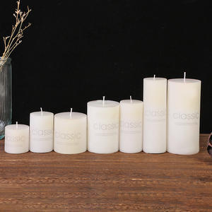 Luxury Scented Pillar <strong>Candles</strong> - Novelty Tall Warmer Ribbed Design, Unique Decor In Different Sizes - Product Image 2