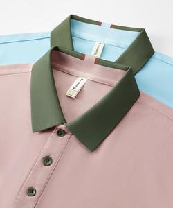 Su misura all'ingrosso di alta qualità logo ricamato da <span class=keywords><strong>uomo</strong></span> Plus Size traspirante manica corta in poliestere <span class=keywords><strong>Polo</strong></span> <span class=keywords><strong>con</strong></span> tasca - Product Image 3