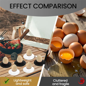 Egg Storage Holders Anti-slip Egg Box Plastic Eggs Tray Holder Dessert <b>Soup</b> <b>Plates</b> Household Circular Tableware Storage Tools - Product Image 2