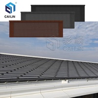 BIPV Panneaux de verre pour serre Panneaux solaires sur le toit Tuile de toiture en pierre de silicium monocristallin