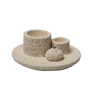 Incienso de hilo de salvia Perú, contenedor de herramientas para quemar madera sagrada, bandeja ardiente multifuncional, plato de cerámica Retro, candelabro de cera - Product Image 5