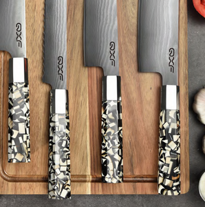 プロ67層VG10ダマスカスナイフセットマンモスLvory八角形ハンドルキリツケナイフ寿司ナイフ磁気ホルダー付き - Product Image 3