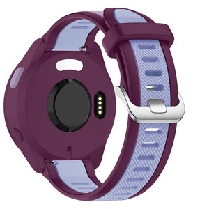 Bracelet de montre intelligente 18mm/20/22mm, fermoir à boucle élastique en Silicone pour <span class=keywords><strong>Garmin</strong></span> Forerunner 165/245/645/<span class=keywords><strong>Venu</strong></span> 2/<span class=keywords><strong>SQ2</strong></span>/Vivoactive 5/4/3 - Product Image 3