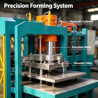 Machine automatique hydraulique durable QT10-15 pour la fabrication de blocs creux en béton avec PLC et moteur pour des projets de construction durables